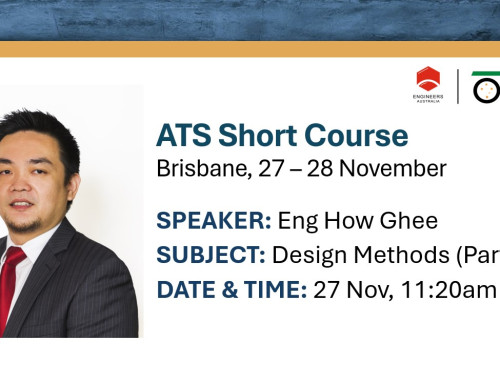 ATS Short Course speaker line up – Spotlight on: Eng How Ghee